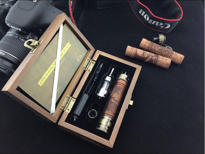 shisha điện tử gỗ điêu khắc xfire